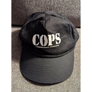 Cops TV Show Black Cap With Chain Detail